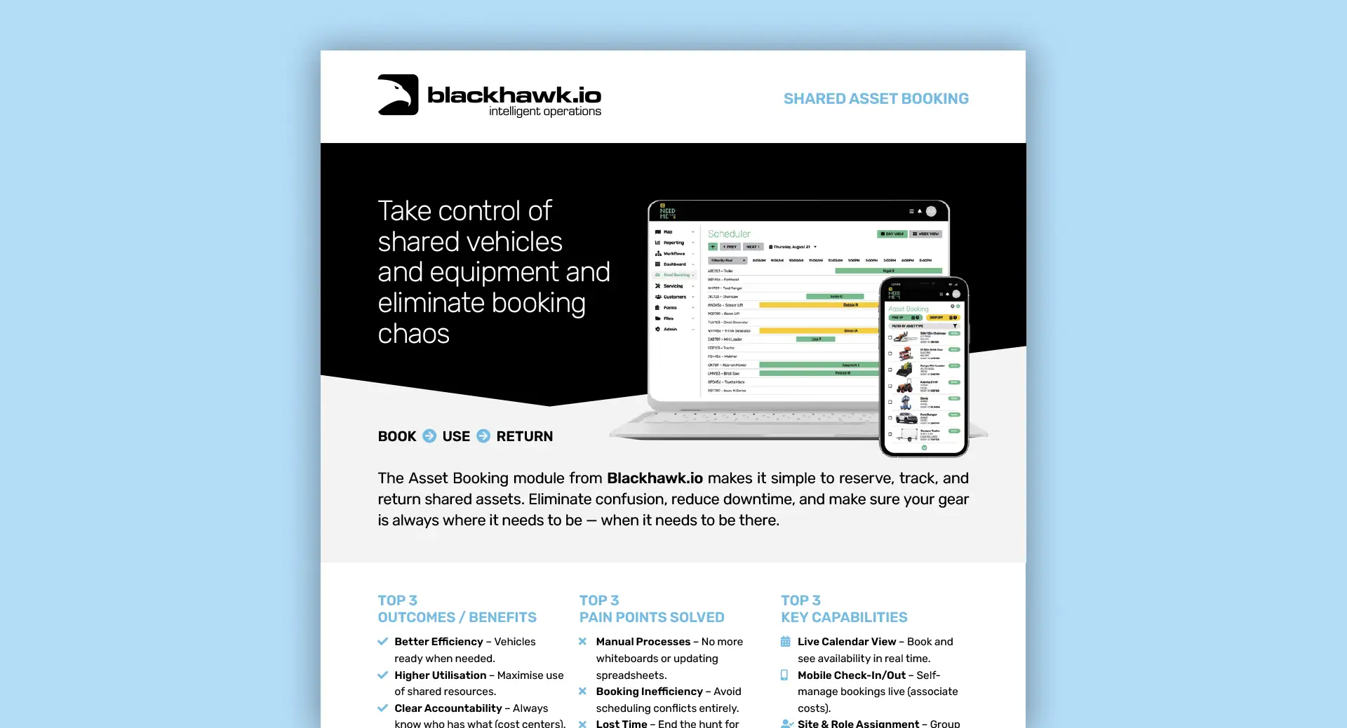 Infosheet Shared Asset Booking
