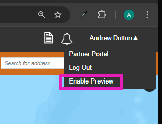 preview UI button