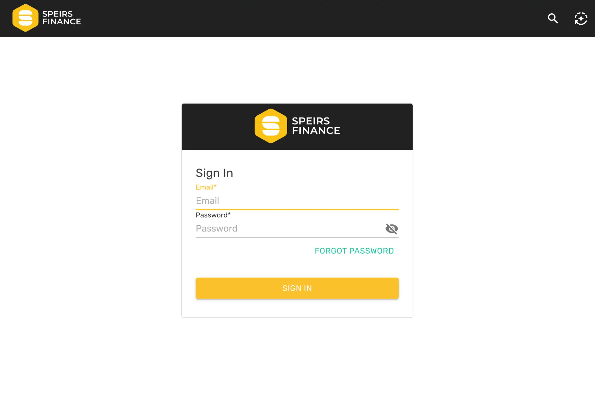 Speirs Finance portal-login-speirs
